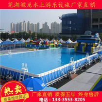 Large mobile bracket swimming pool site reservoir Inflatable outdoor slide Water park equipment manufacturers