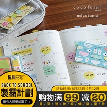 Vertical writing Japanese Stationery Award KANMIDO Gammeitang creative note paper cocofusen post-it notes