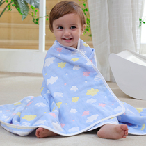 Baby bath towel cotton gauze baby bath towel newborn towel is bathed blanket child quilt super soft absorbent