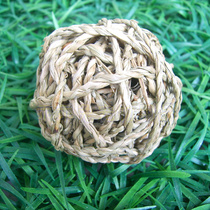 Little pet rabbit Dutch pig molars braided grass rope ball pet molar toys small and durable good companion cage supplies