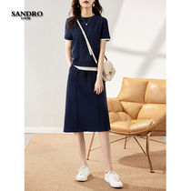 Japanese light luxury sports suit women 2023 summer new leisure fashion reduced age temperament skirt two sets