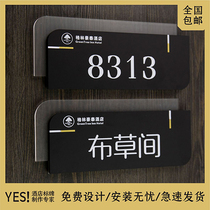 Hotel number plate room number room number room sign dormitory digital plate customization