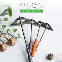 Farming tools weeding all-steel hollow hoe handle planting flower wood handle planting vegetables garden tools farm tools pine soil hoe