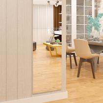 Minimalist soft mirror Wall day-style solid collage indoor mirror glued wall free of punch wearing sunglasses full body wearing glasses