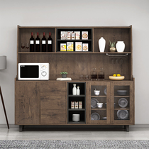 Dining side cabinet Wine cabinet Modern simple one-piece wall Living room side cabinet Storage multi-function cupboard Household kitchen high cabinet