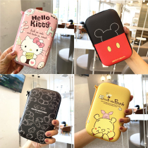 Cartoon mobile hard drive power storage Number of packets According to the line charger Baoblue tooth headphone Anti-fall digital box