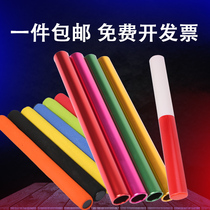 Baton Special Aluminum Alloy Plastic Red and White Children's Baton for Track and Field Competition Kindergarten Sponge Sports Props
