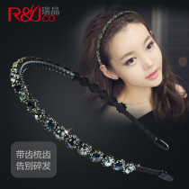 Hairband female summer headband Korea simple pressure hair non-slip net red hair card summer short headgear 2021 New