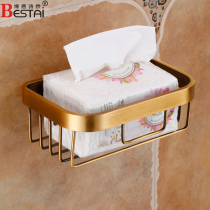 Punch-free tissue rack European antique toilet toilet paper roll paper box towel basket paper basket