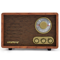 Retro desktop Radio FM AM two dual-band antique wood vintage semiconductor home Bluetooth radio