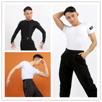 JC Jiacheng dance summer mens Latin dance top Modern dance national standard dance social practice suit 156 double eleven