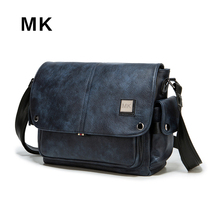  MK leather shoulder bag messenger bag mens new trendy brand mens messenger bag backpack large capacity summer casual cross-bag