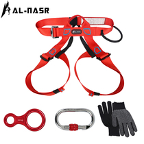 High-rise escape descender household emergency four-piece home Fire Protection high-rise lifeline fire safety rope set