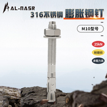 Arnas rock nail rock climbing mountaineering expansion screw 316 stainless steel rock point outdoor hole exploration fixed anchor