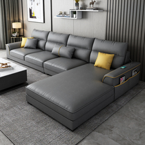 Nordic technology cloth sofa large and small apartment simple fabric sofa living room modern light luxury furniture combination set