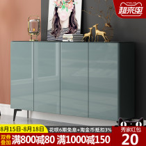 Light luxury Italian entry shoe cabinet Household door entrance cabinet living room partition modern simple paint storage large capacity