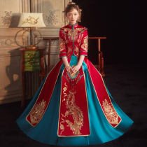 Xiuhe uniform bride 2021 Winter new Chinese wedding toast service high-end couple dragon and phoenix gown