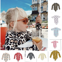 New color to the Netherlands beachbandits childrens baby quick-drying one-piece swimsuit long-sleeved UV protection sunscreen