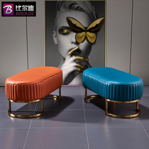 Bed stool bedroom luxury shoe stool clothing store sofa stool cloakroom clothes stool fitting room stool foot stool