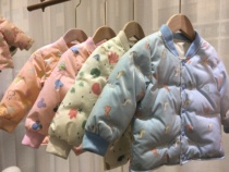 Anti-season childrens down liner winter female treasure embroidery down jacket light inside and outside wear wild warm quilted jacket