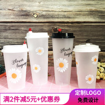 Frosted injection Cup 500ml700ml thick juice milk tea cup commercial packing Cup disposable cup plastic cup