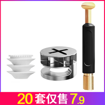 Three-in-one furniture connector home Assembly screw embedded nut eccentric wheel fixed garment cabinet fastening accessories