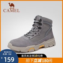 Camel mens shoes spring season new work boots mens British Martin boots casual high shoes mens tide