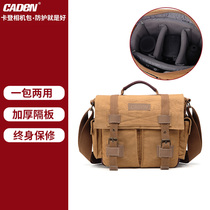 Carden SLR micro single camera bag Canon canvas women shoulder oblique cross portable waterproof anti-seismic photography bag men