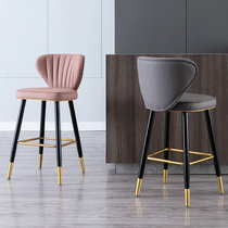 Front desk chair Bar chair Light luxury modern simple style Household bar stool High chair Island table chair Dining table high chair