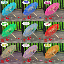 Dance umbrella performance prop umbrella transparent silk yarn umbrella Jiangnan classical decorative umbrella square dance umbrella craft oil paper umbrella