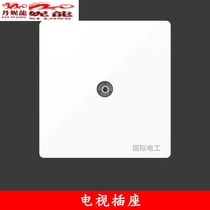 Type 86 switch socket panel One position TV socket Closed circuit socket TV socket Cable socket jack