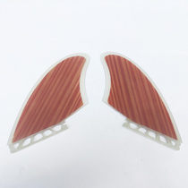 Hongtuo outdoor surf side fin fish board two-piece wooden skin tail rudder FUTURE glass fiber wood skin tail fin