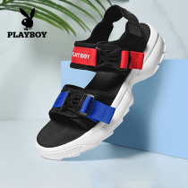 Floral Playboy mens shoes 2022 Summer new men Outdoor Non-slip Casual Shoes Magic Sticker Sports Beach Sandals