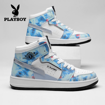 Floral Playboy aj Aj mens shoes Air Force One 2021 Autumn Winter New trendy sports shoes Mens heels Shoes Board Shoes