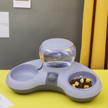 Cat bowl cat food basin cat food neck dog automatic feeding rice double bowl drinking water bowl anti-knock cat supplies