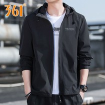 361 coat mens hooded autumn Sports mens spring and autumn windproof 361 Degrees Official website flagship mens winter sweater