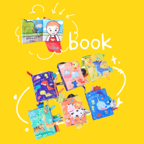 Boob book early to teach baby to tear up and nibble solid tail cloth book 6-12 months younger-age baby puzzle toy