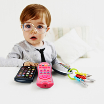 Export childrens simulation remote control toys Music baby enlightenment puzzle early education toys Mobile phone phone 1-4 years old