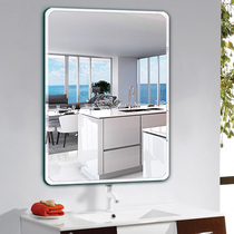 Bathroom mirror non-perforated bathroom mirror bathroom makeup Wall dressing toilet toilet toilet simple wall hanging mirror