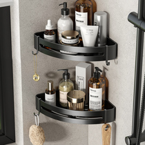 Free Punch Toilet Bathroom Shelve Black Toilet Bathroom with shower Inter-Shower Triangle Wall-mounted Wash