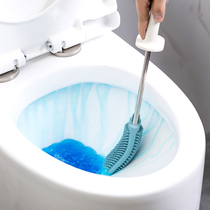 Toilet brush no dead corner washing toilet brush long handle to dead corner soft hair home toilet cleaning set
