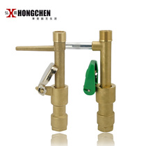 Hongchen 6 points fast water intake one inch brass water valve convenient body water valve key landscaping irrigation