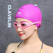 Yingfa goggles Swimming cap swimming suit Waterproof anti-fog high definition myopia swimming glasses for men and women flat swimming goggles
