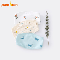 Bo Ruien newborn baby belly spring and autumn cotton cute cartoon printing anti-cold newborn baby navel