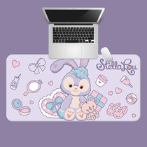 Original oversized ins leather mouse pad Cute girl cartoon non-slip water office learning game computer desk pad