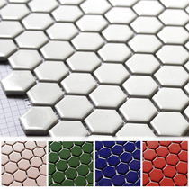 Ceramic mosaic color hexagonal side shape Nordic white minimalist tile kitchen bathroom non-slip floor tiles