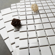 Small white ceramic tiles Nordic mosaic Nine Palace Plaid bathroom balcony restaurant kitchen background wall 300x300