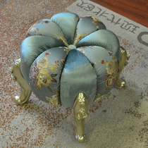 Home shoes stool home door light luxury door creative personality cloakroom sofa stool European round fabric