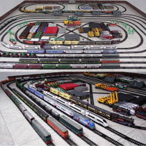 Large train set Steam engine Internal combustion engine train Dongfeng train Classical train Modern train track