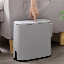 Huanai trash can with cover Household kitchen bathroom living room Nordic creative induction pressing toilet trash can